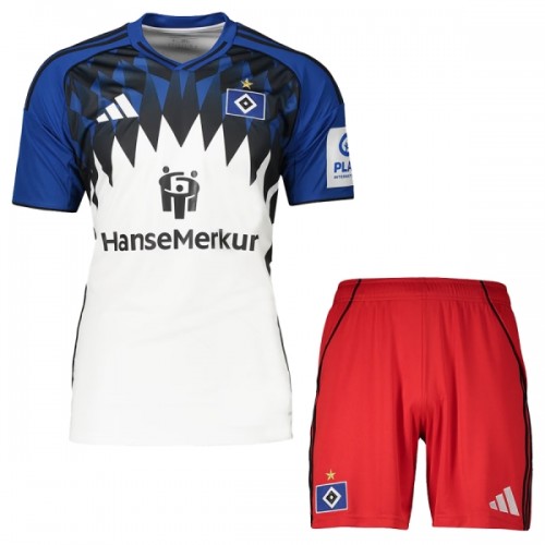Ensemble Maillot Hambourg SV Domicile 2025-26 Enfant Ensemble Maillot Hambourg SV Domicile 2025-26 Enfant